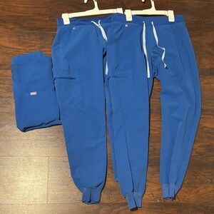 FIGS Royal Blue Jogger Scrub Pants Set